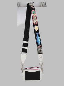Marc Jacobs Women's Borsa Tracolla the Camp Patchwork Denim Snapshot White