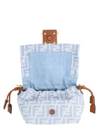 Fendi Women's Baguette Soft Small Bag Blue, view 4