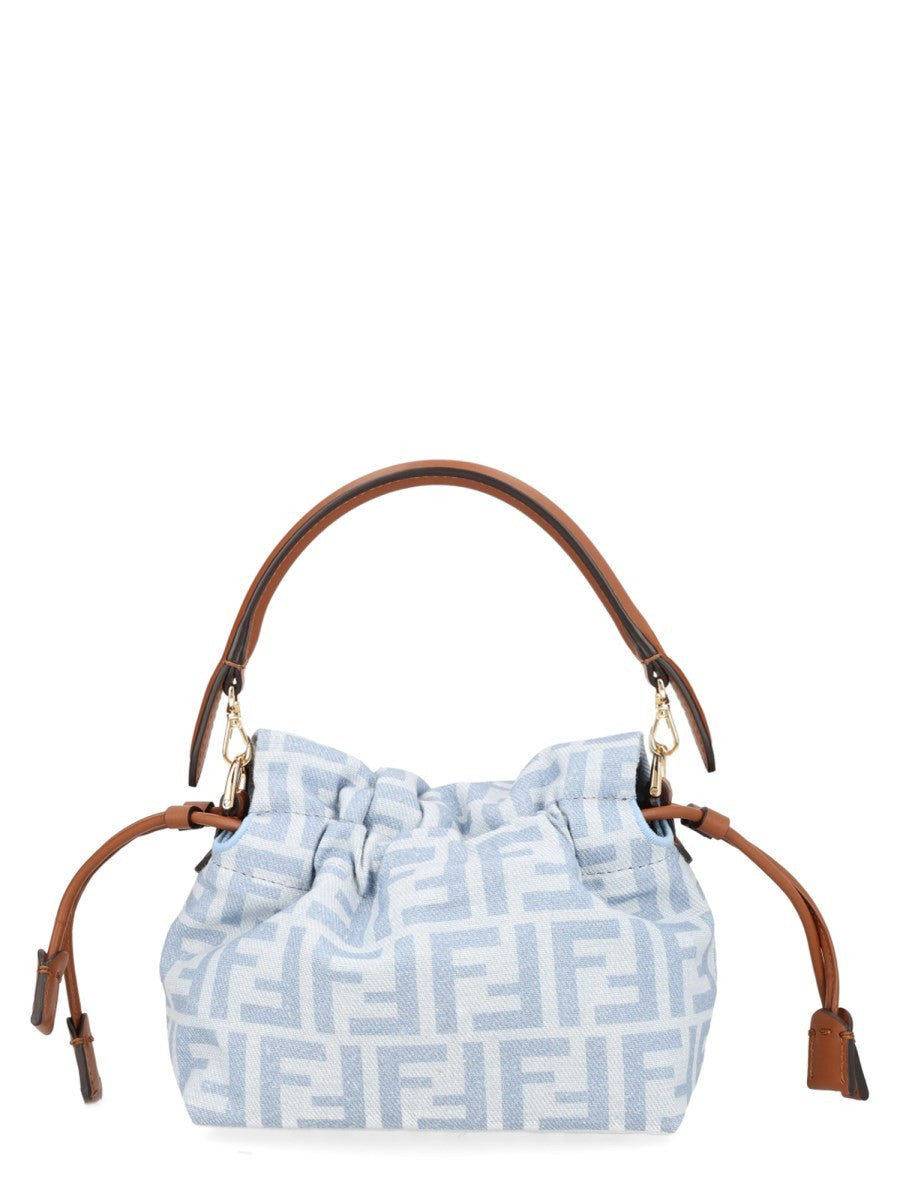 Fendi Women's Baguette Soft Small Bag Blue, view 2