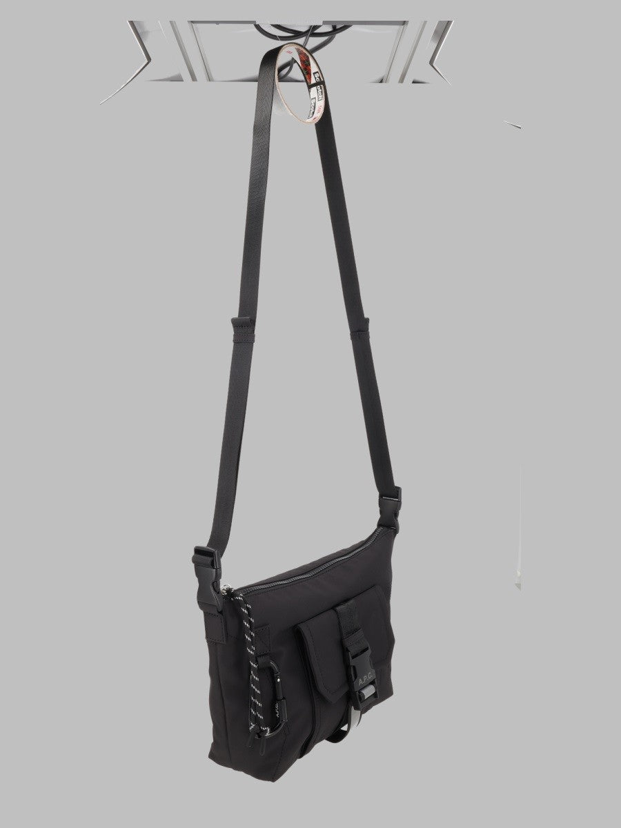 A.P.C Men's Borsa Besace Trek Black