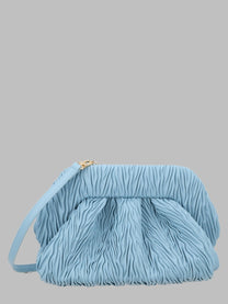 Themoirè Women's Borsa Bios Medium Arricciata Blue