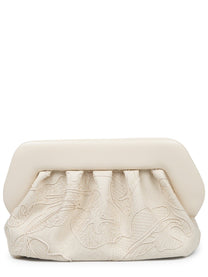 Themoirè Women's Borsa Bios Medium Con Ricamo White
