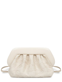 Themoirè Women's Borsa Bios Medium Con Ricamo White