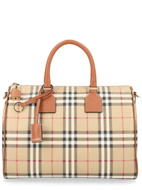 Burberry Women's Borsa Bowling Check Medium Beige