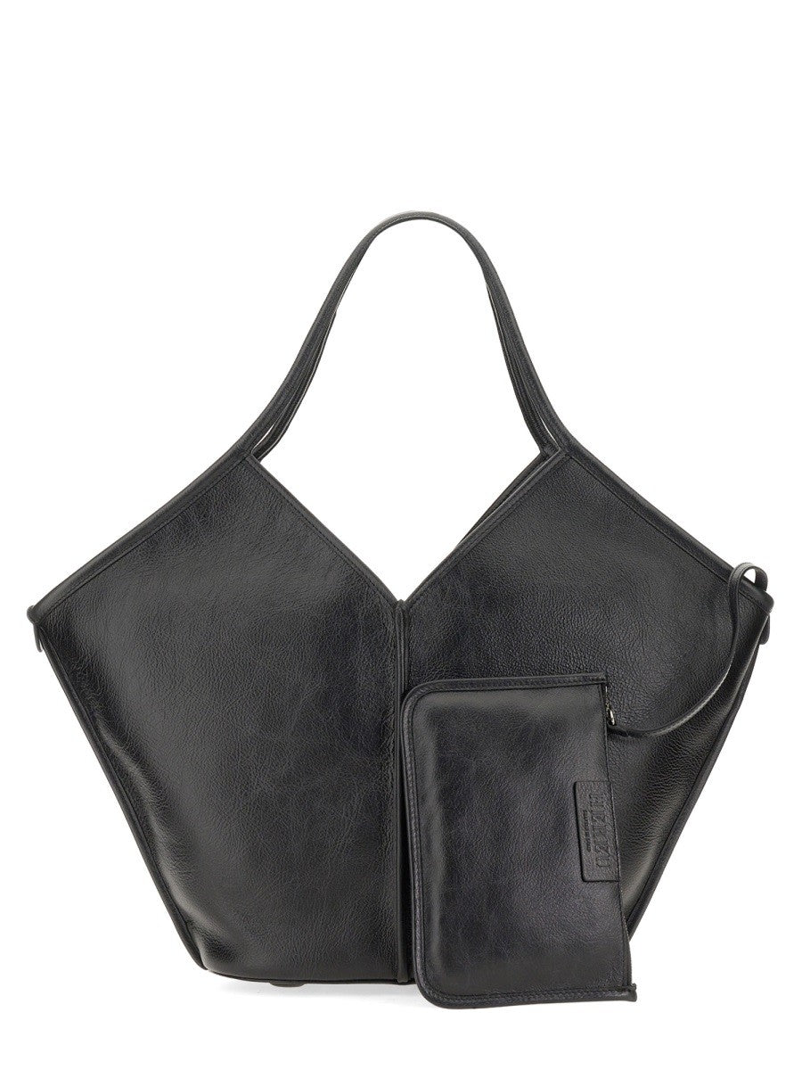 Hereu Women's Borsa Calella Distressed Black Hereu