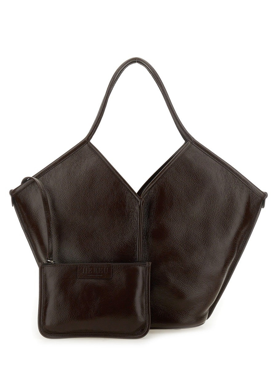 Hereu Women's Borsa Calella Distressed Brown Hereu