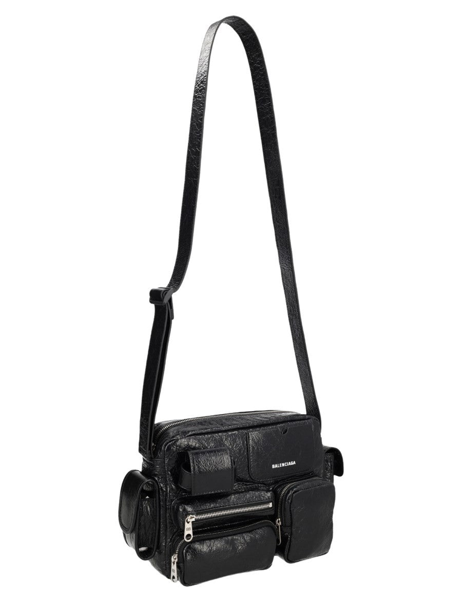 Balenciaga Men's Camera Superbusy Bag Black