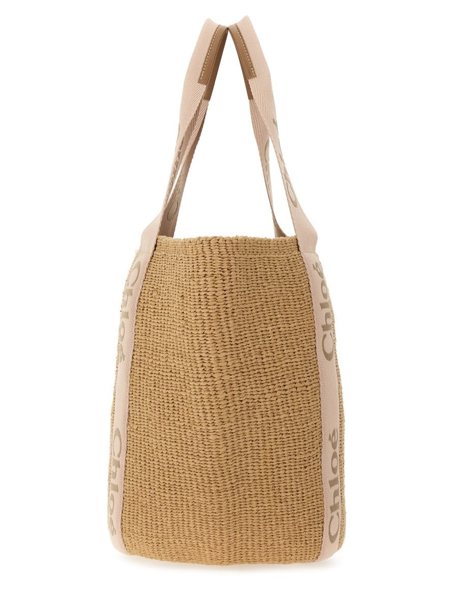 Chloé Women's Borsa Cesto Woody Large Beige