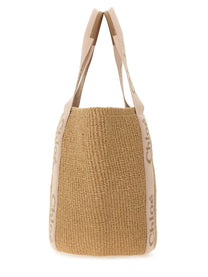 Chloé Women's Borsa Cesto Woody Large Beige