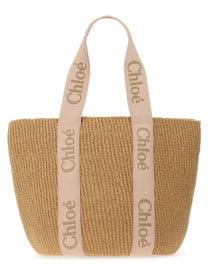Chloé Women's Borsa Cesto Woody Large Beige