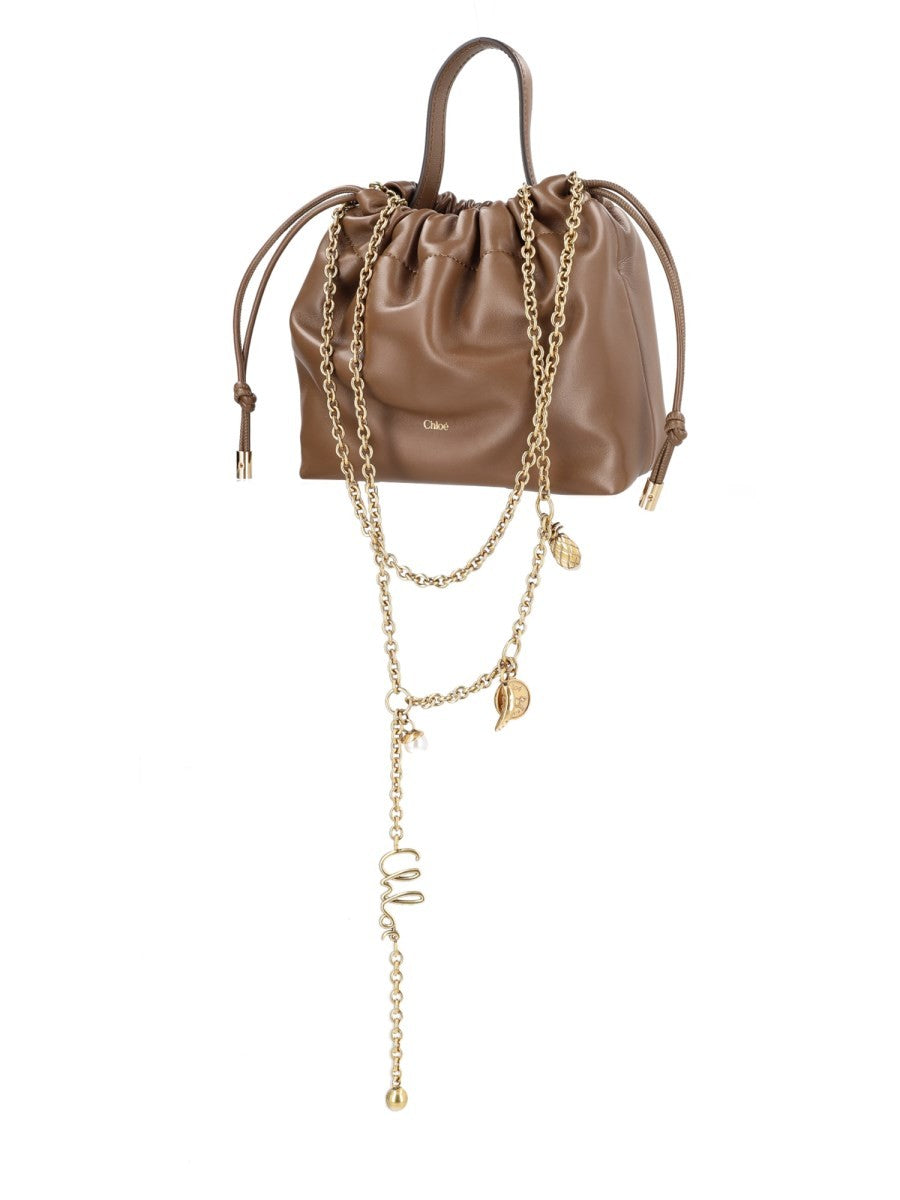 Chloé Women's Borsa Chloé Icons Con Catena Brown