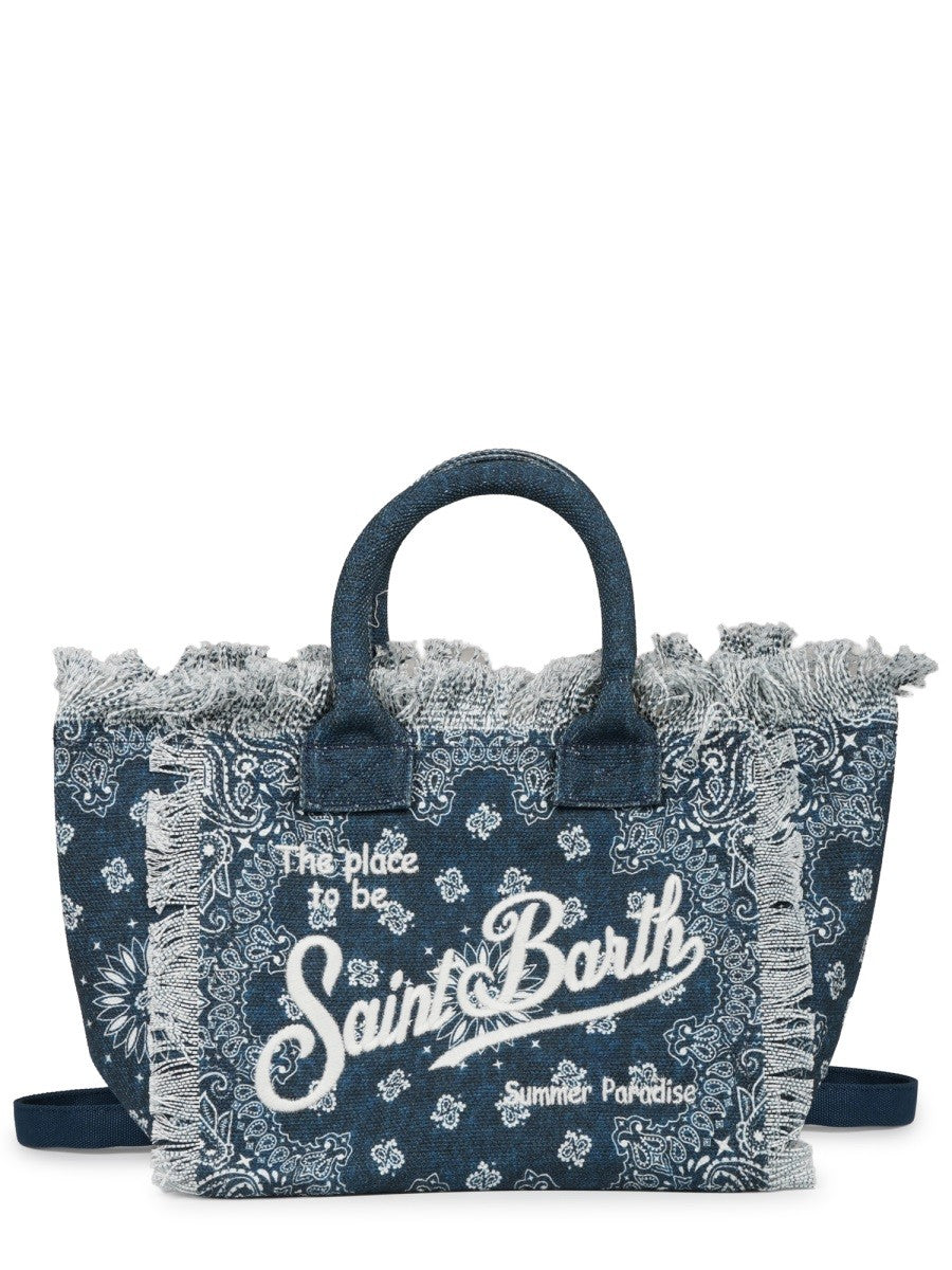 Mc2 Saint Barth Women's Borsa Colette in Canvas Blue