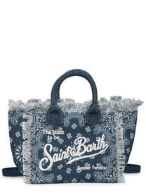 Mc2 Saint Barth Women's Borsa Colette in Canvas Blue