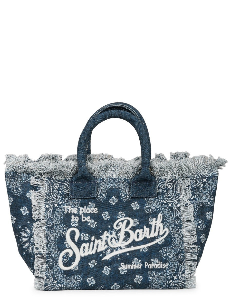 Mc2 Saint Barth Women's Borsa Colette in Canvas Blue