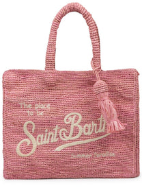 Mc2 Saint Barth Women's Borsa Colette in Rafia Blue