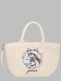 Ganni Women's Borsa Easy Pony Medium White