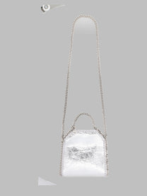 Stella McCartney Women's Borsa Falabella Micro Silver