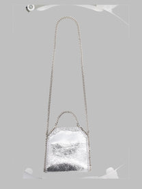Stella McCartney Women's Borsa Falabella Micro Silver
