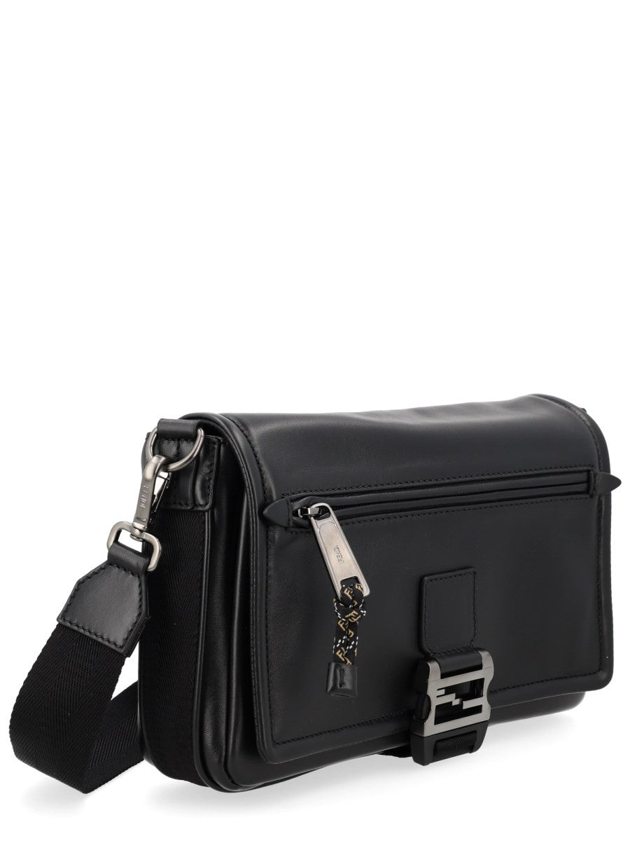 Fendi Men's Borsa Flux Messenger Black