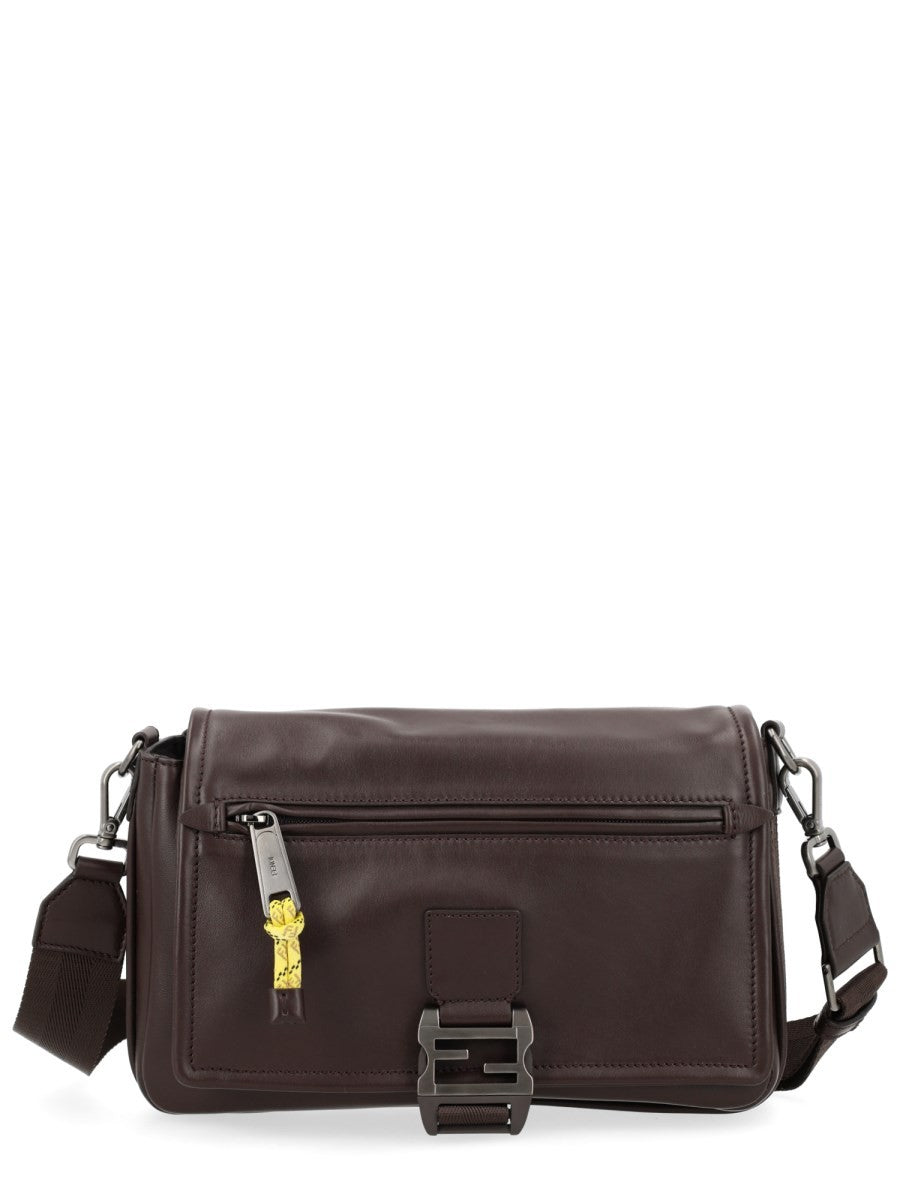Fendi Men's Borsa Flux Messenger Brown