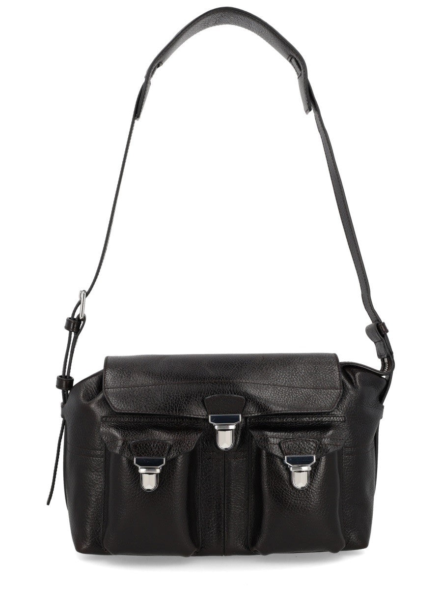 Lemaire Men's Borsa Gear Medium Brown