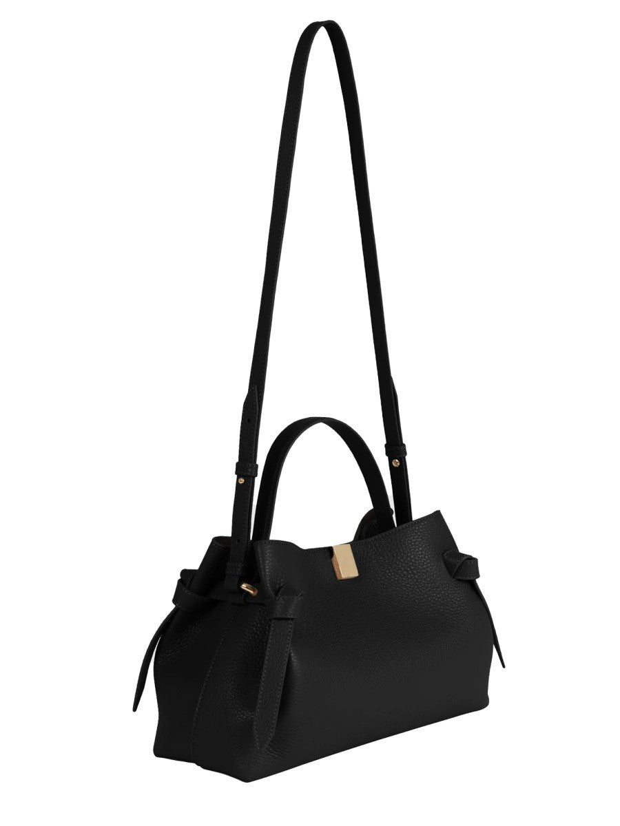 Yuzefi Women's Borsa Gyoza in Pelle Black