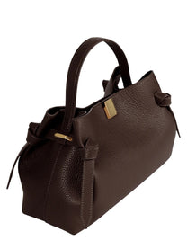 Yuzefi Women's Borsa Gyoza in Pelle Brown