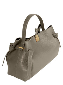 Yuzefi Women's Borsa Gyoza in Pelle Beige