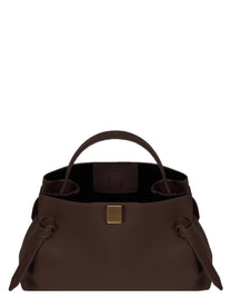 Yuzefi Women's Borsa Gyoza in Pelle Brown