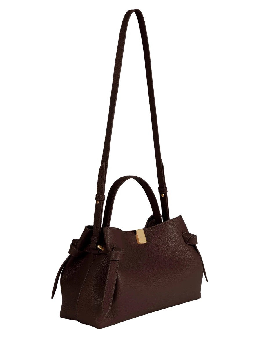 Yuzefi Women's Borsa Gyoza in Pelle Brown
