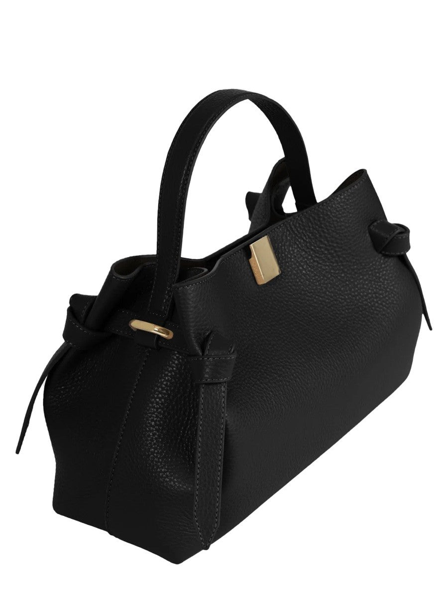 Yuzefi Women's Borsa Gyoza in Pelle Black
