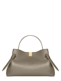 Yuzefi Women's Borsa Gyoza in Pelle Beige