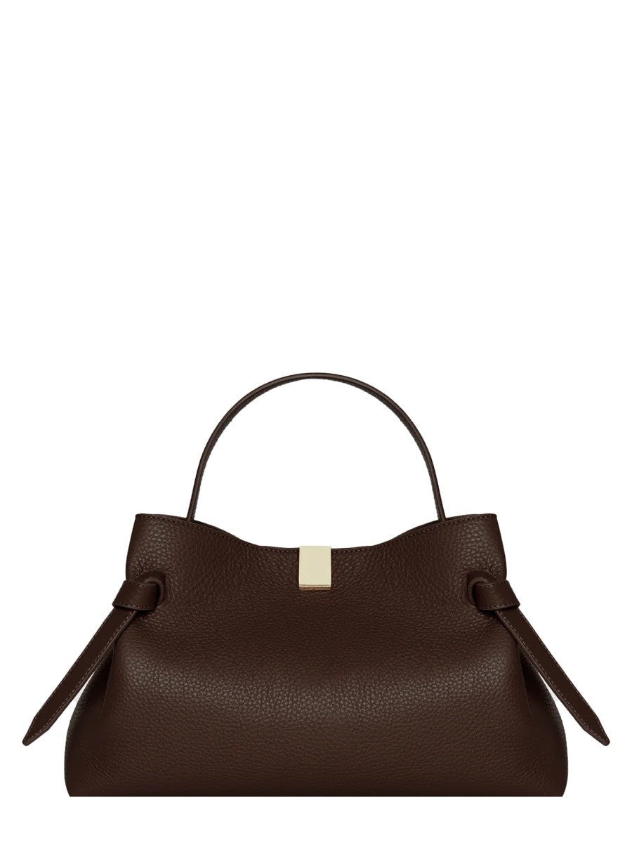 Yuzefi Women's Borsa Gyoza in Pelle Brown