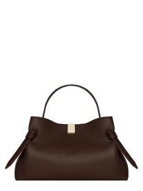 Yuzefi Women's Borsa Gyoza in Pelle Brown