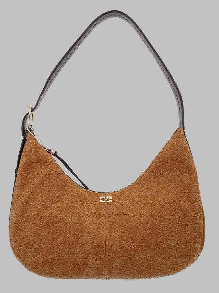 Ganni Women's Borsa Hobo Belt Medium Beige