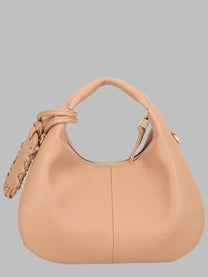 Ganni Women's Borsa Hobo Mini Con Beige