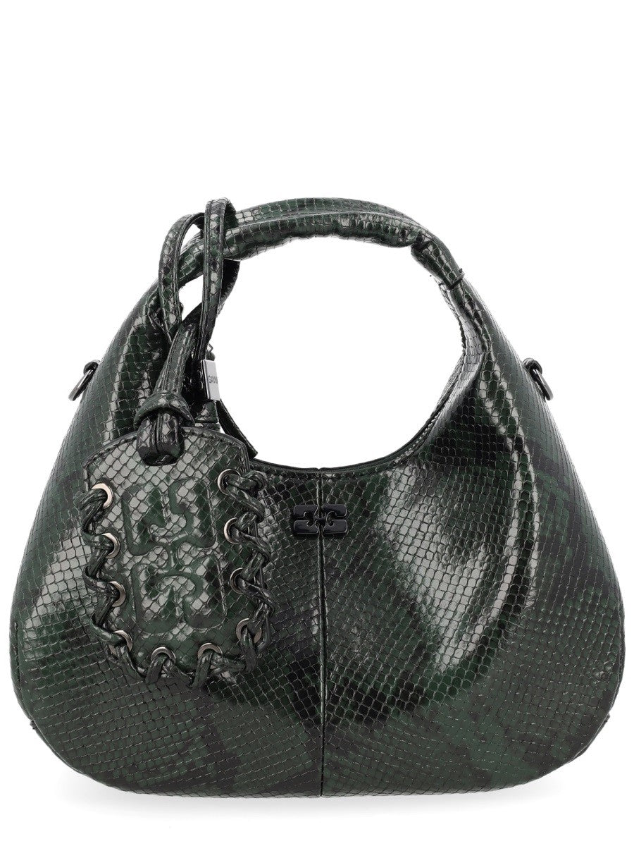 Ganni Women's Hobo Mini Bag Green