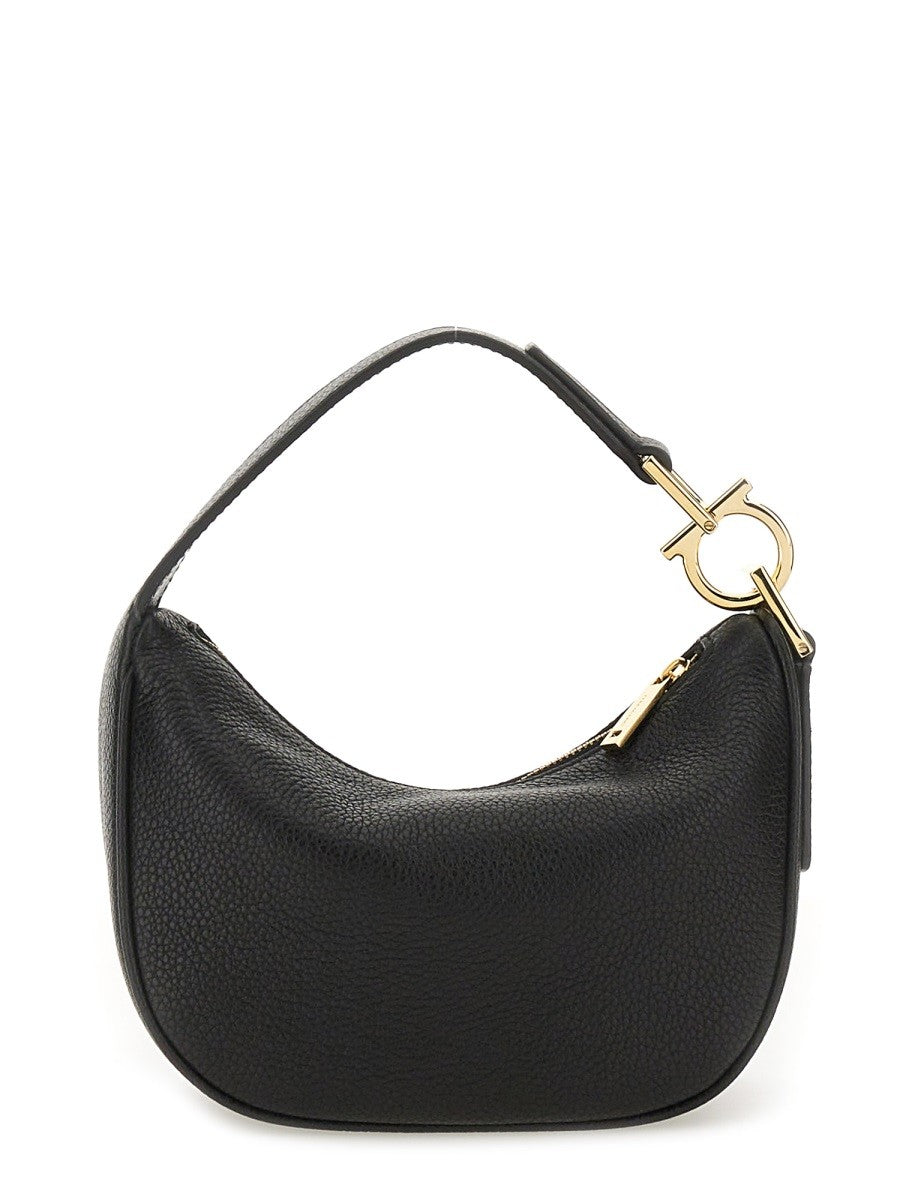 Ferragamo Women's Borsa Hobo North South Mini Black