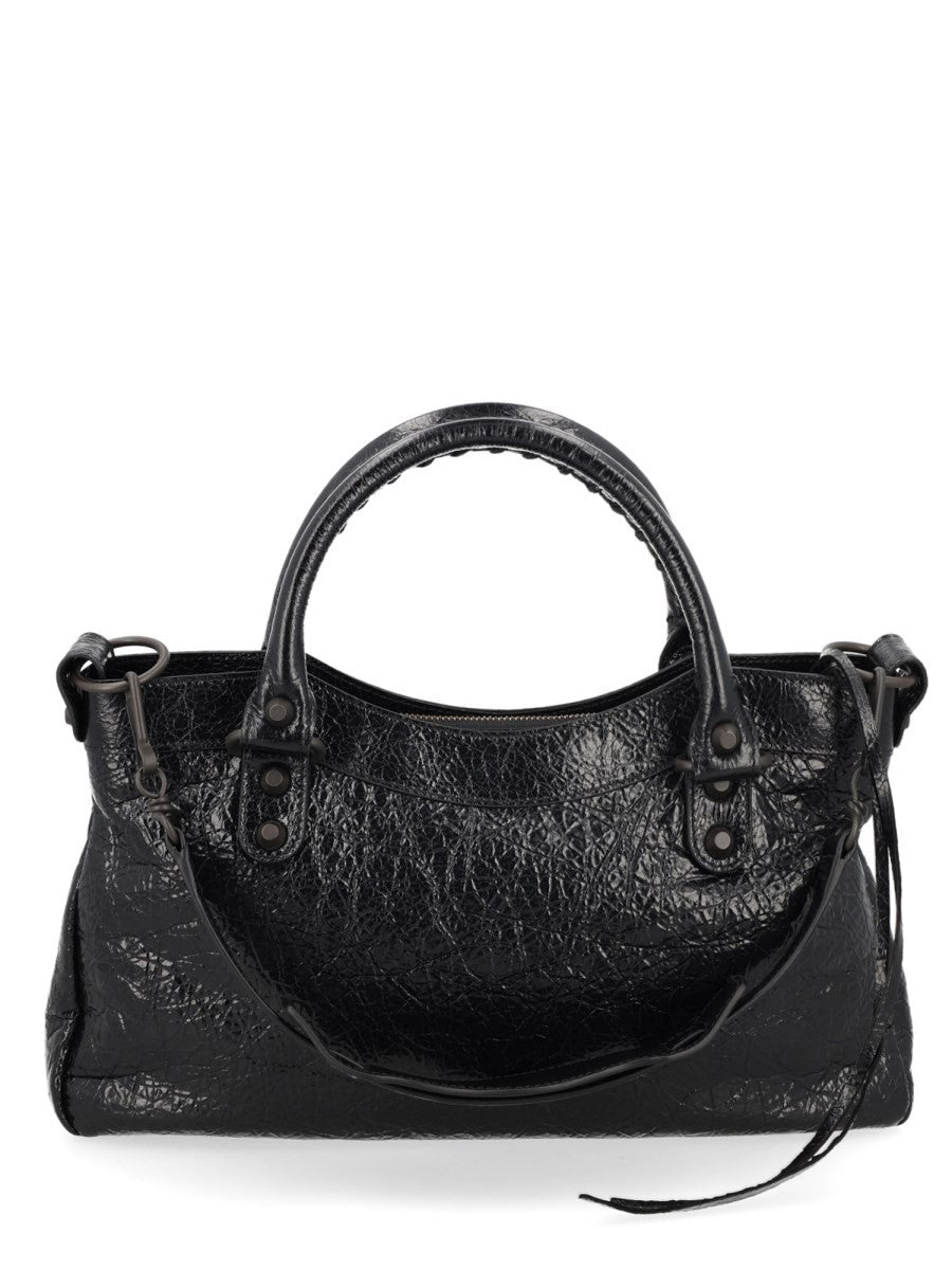 Balenciaga Women's LE City First Bag Black
