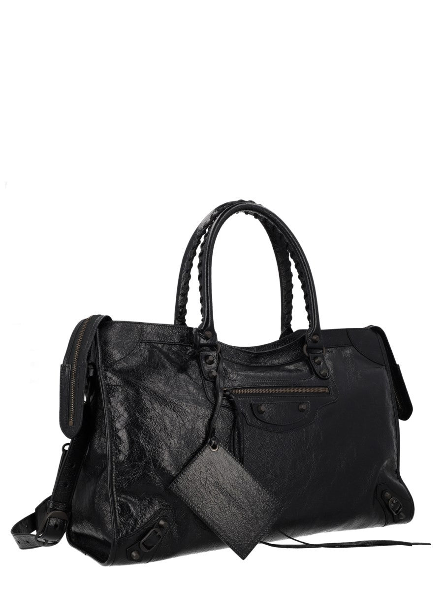 Balenciaga Men's Le City Large Bag Black