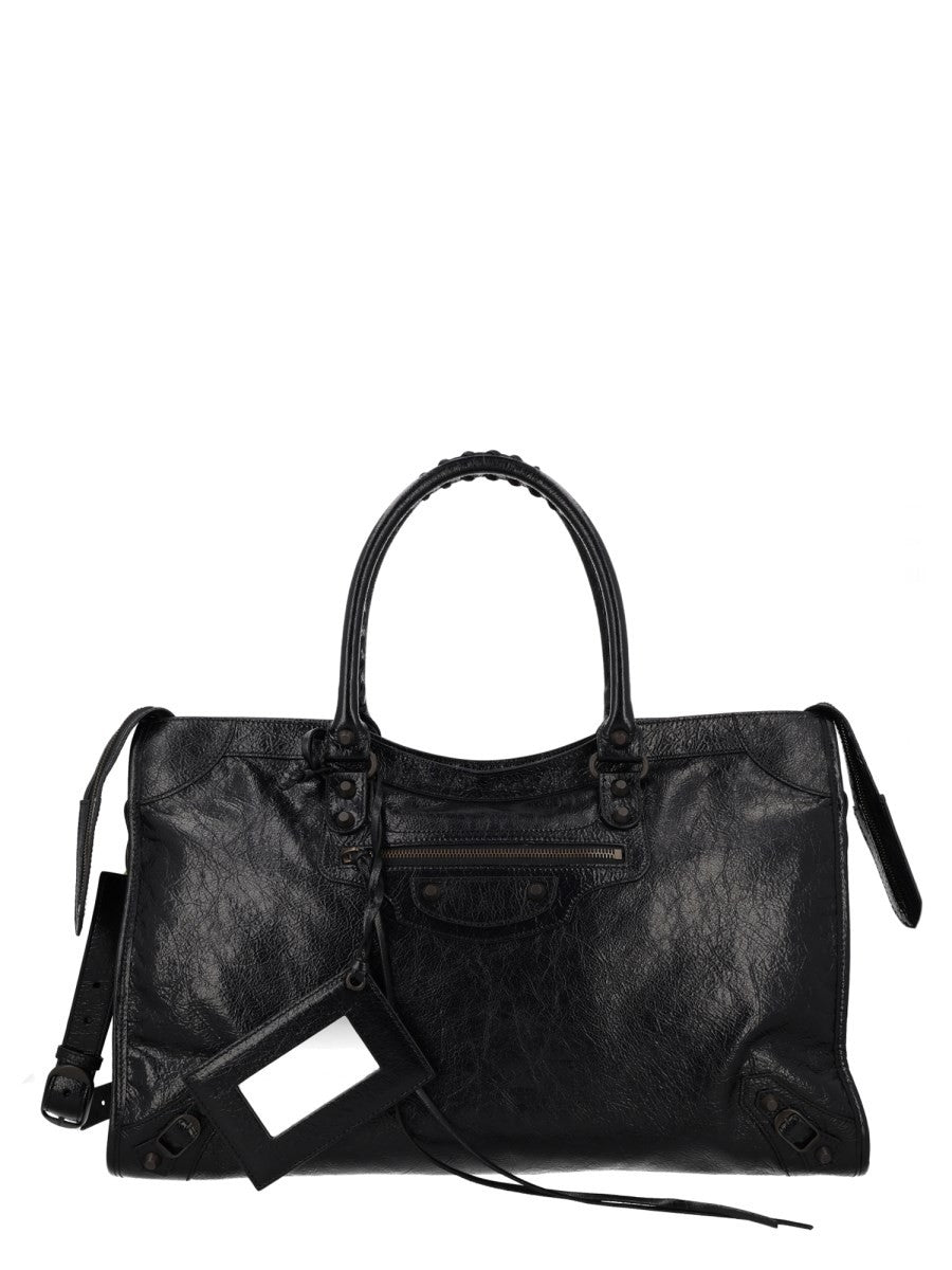 Balenciaga Men's Le City Large Bag Black
