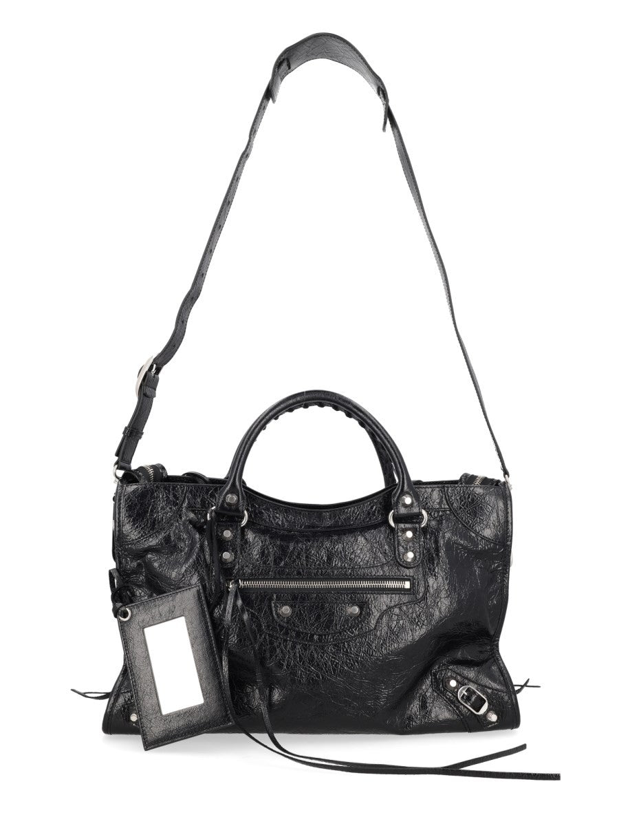 Balenciaga Women's LE City Medium Bag Black, view 2