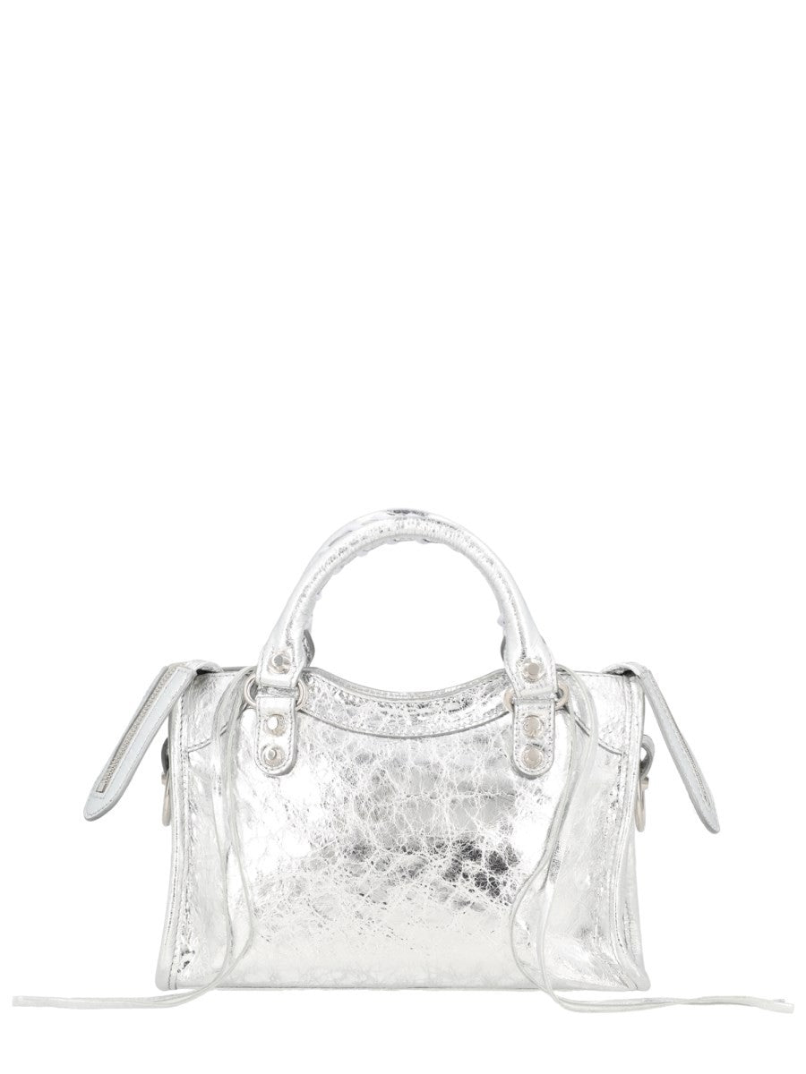 Balenciaga Women's Le City Mini Bag Silver