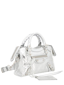Balenciaga Women's Le City Mini Bag Silver