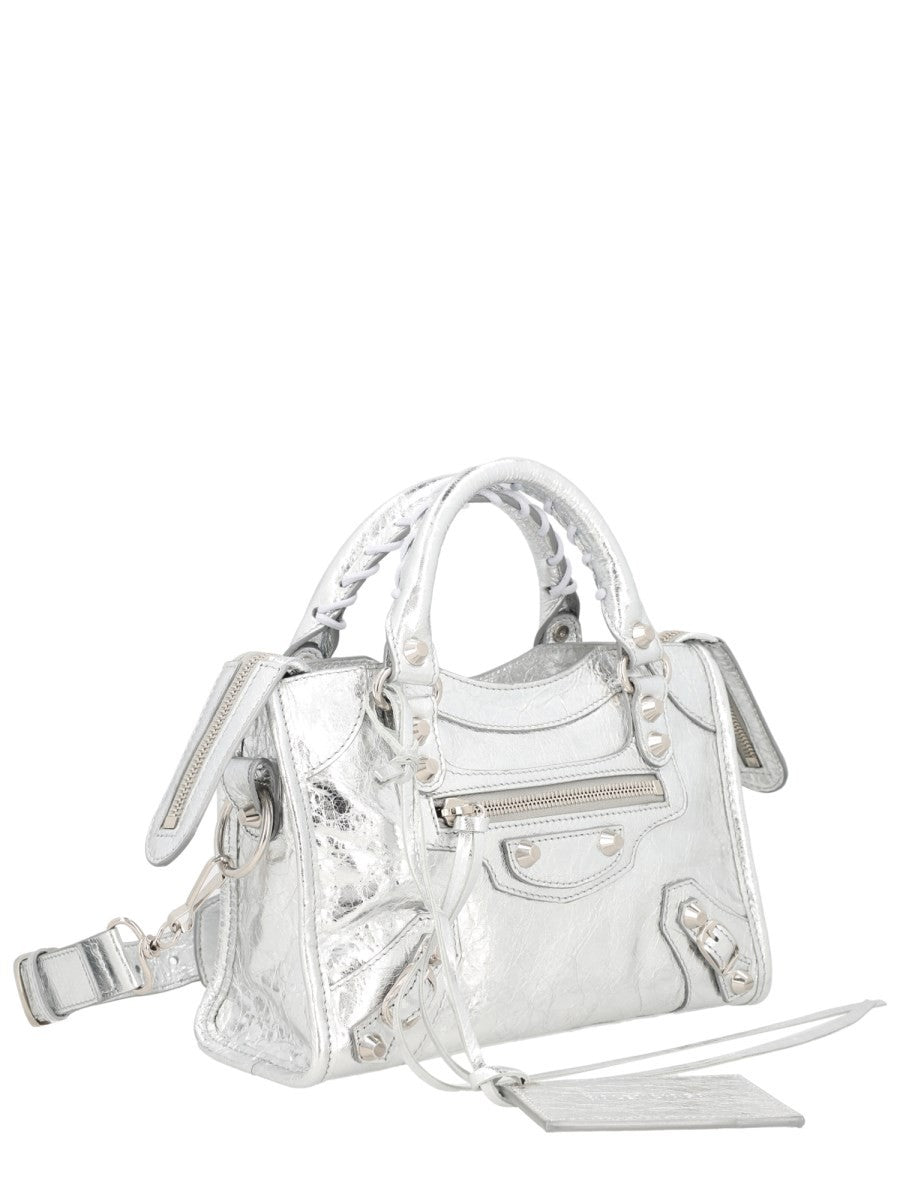 Balenciaga Women's Le City Mini Bag Silver