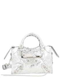 Balenciaga Women's Le City Mini Bag Silver