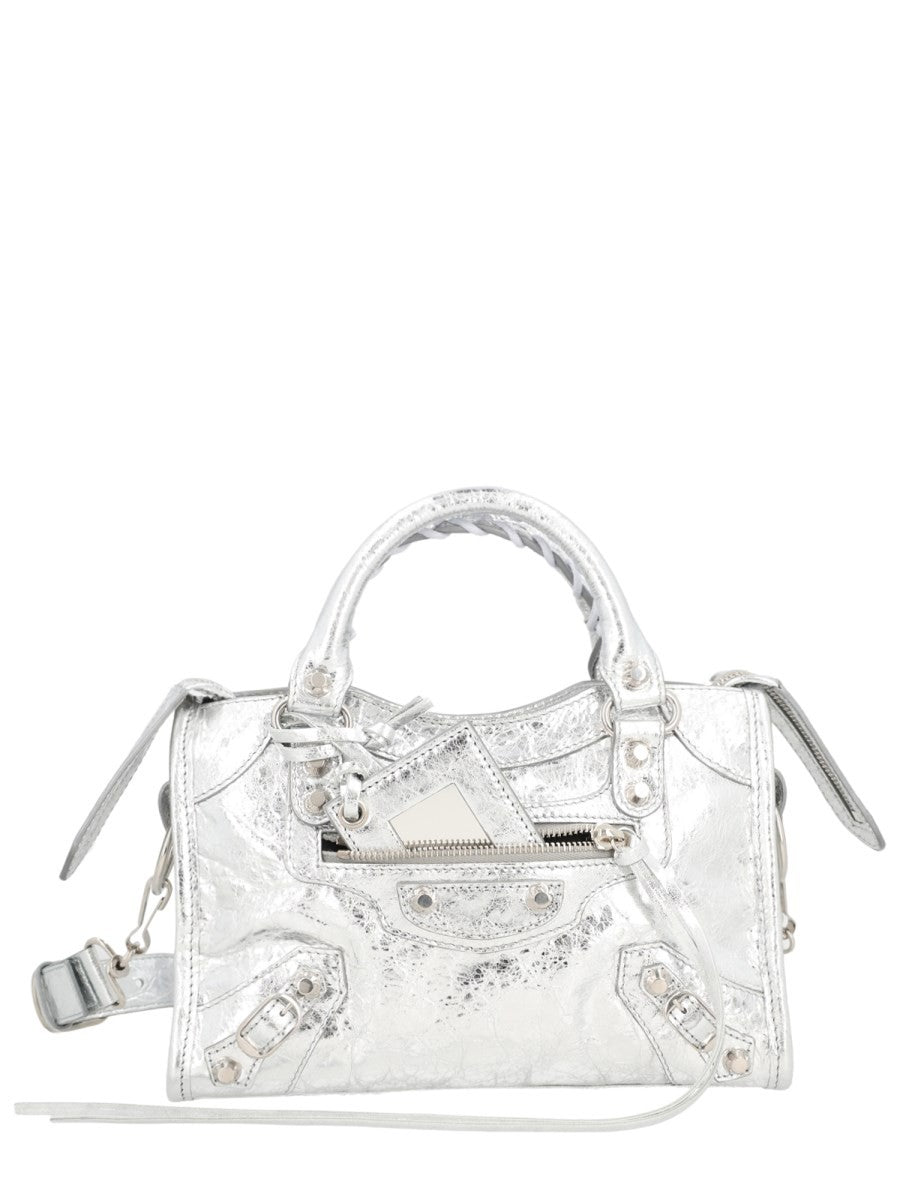 Balenciaga Women's Le City Mini Bag Silver