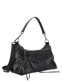 Balenciaga Men's Le City Moto Medium Bag Black