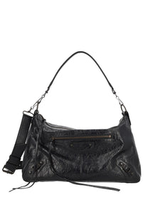 Balenciaga Men's Le City Moto Medium Bag Black