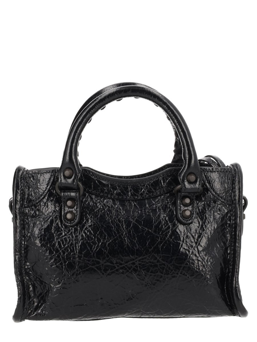 Balenciaga Women's LE City Nano Bag Black, view 4